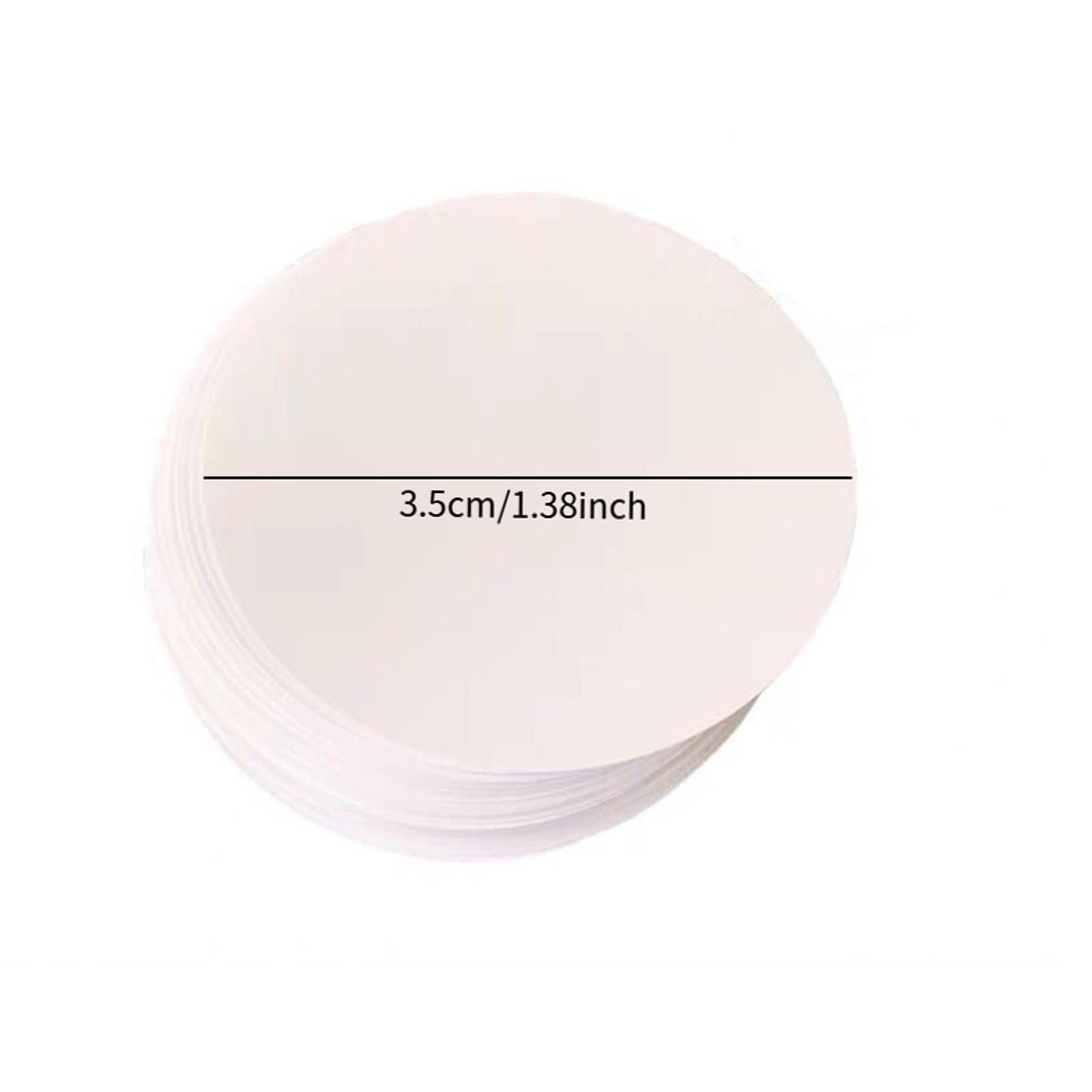Button Badge Blank - 100x Cartoncini Vuoti per Badge Personalizzabili,