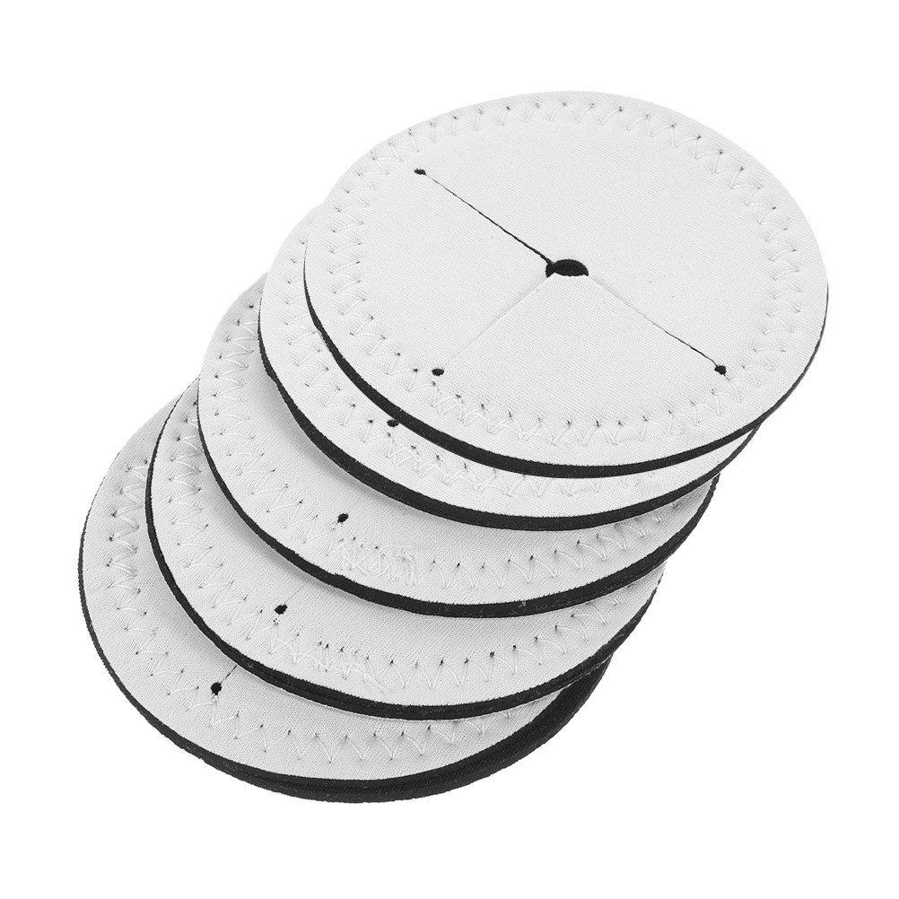 Coaster Sublimation Blank - 5 Pezzi Sottobicchieri Rotondi Bianchi per