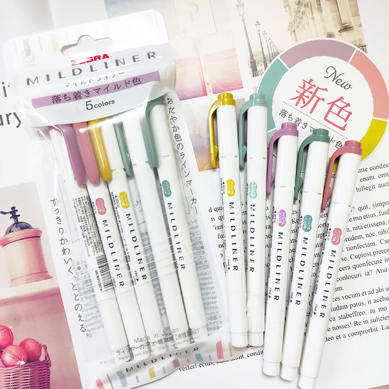 Zebra Pen Mildliner - NUOVI evidenziatori zebrati zebra mildliner, penna