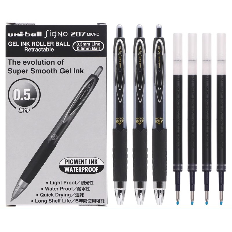 Pentel Pen Energel - Uni-ball 61256 Signo Gel 207 Penna