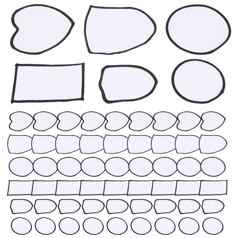 Hat Sublimation Blank - HOT-60 Pezzi Patch in Tessuto per