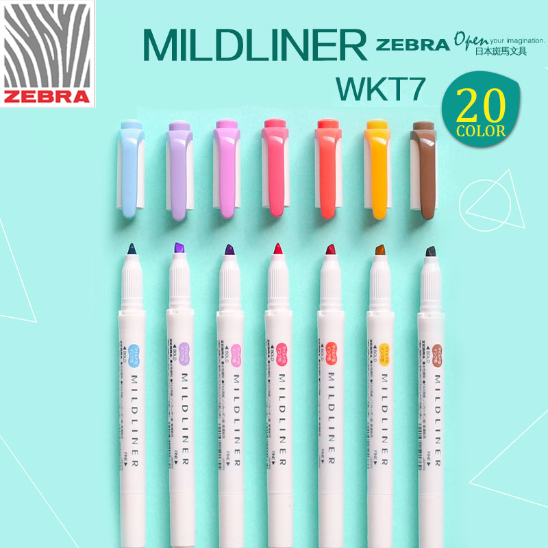 Zebra Pen Mildliner - Giappone ZEBRA WKT7 Nuovo Mildliner Doppia