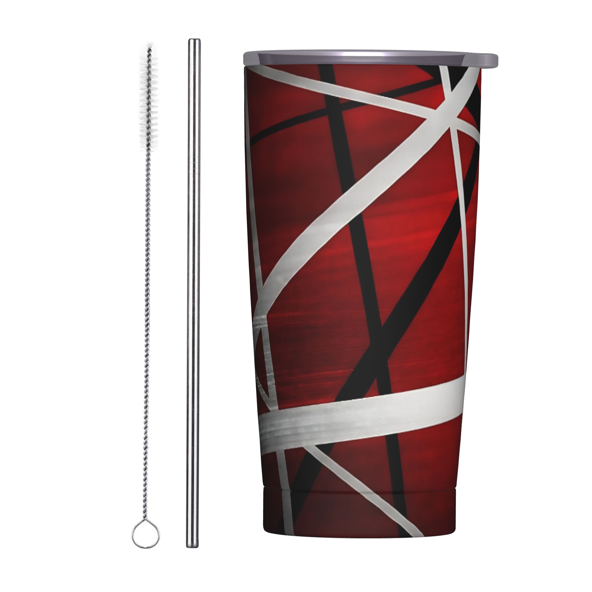 Tumbler 20Oz White - Tumbler V-Van Halens Rosso Nero Bianco,