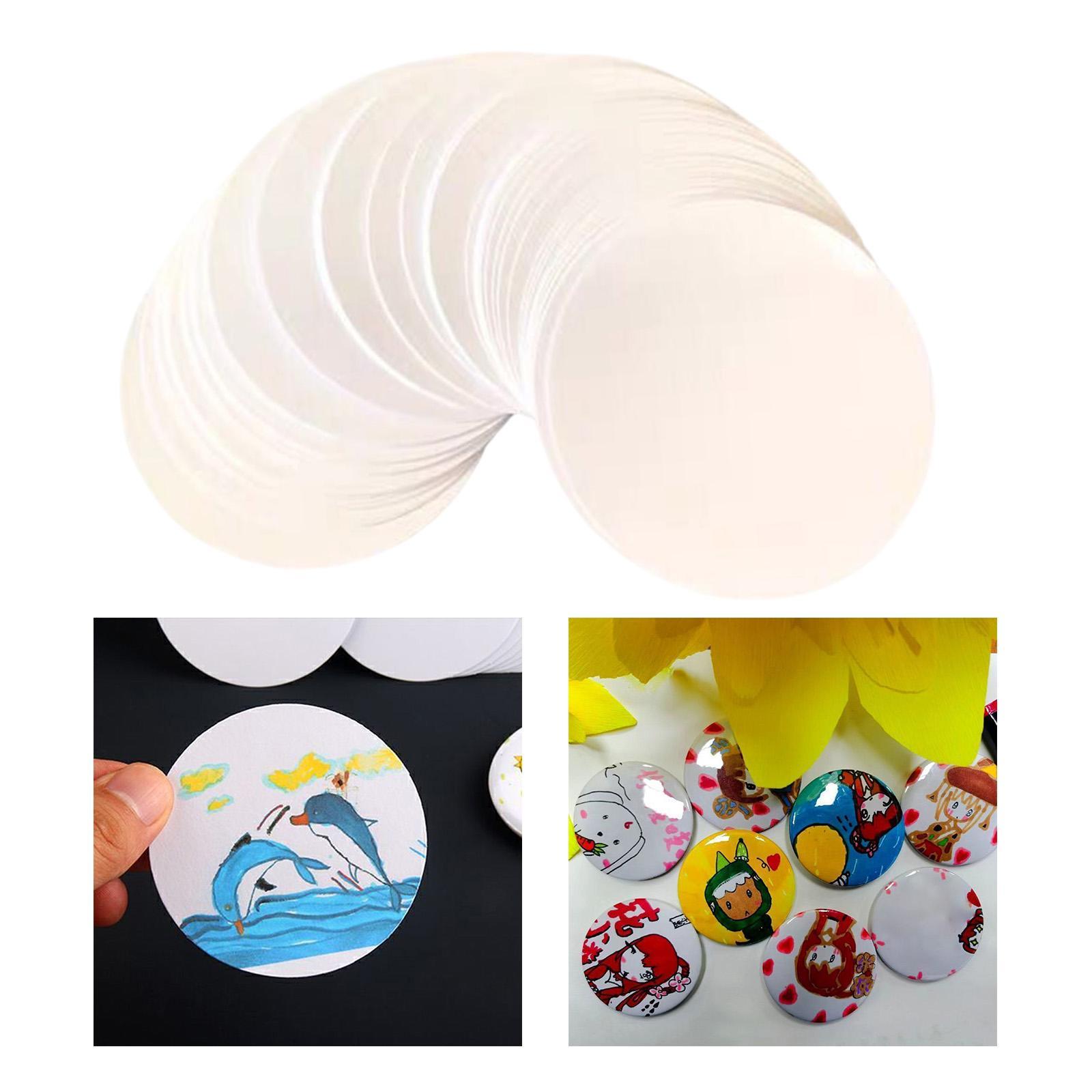 100x Cartoncini Vuoti per Badg - Button Badge Blank recensione e prezzo