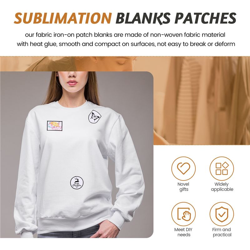 HOT-60 Pezzi Patch in Tessuto  - Hat Sublimation Blank recensione e prezzo