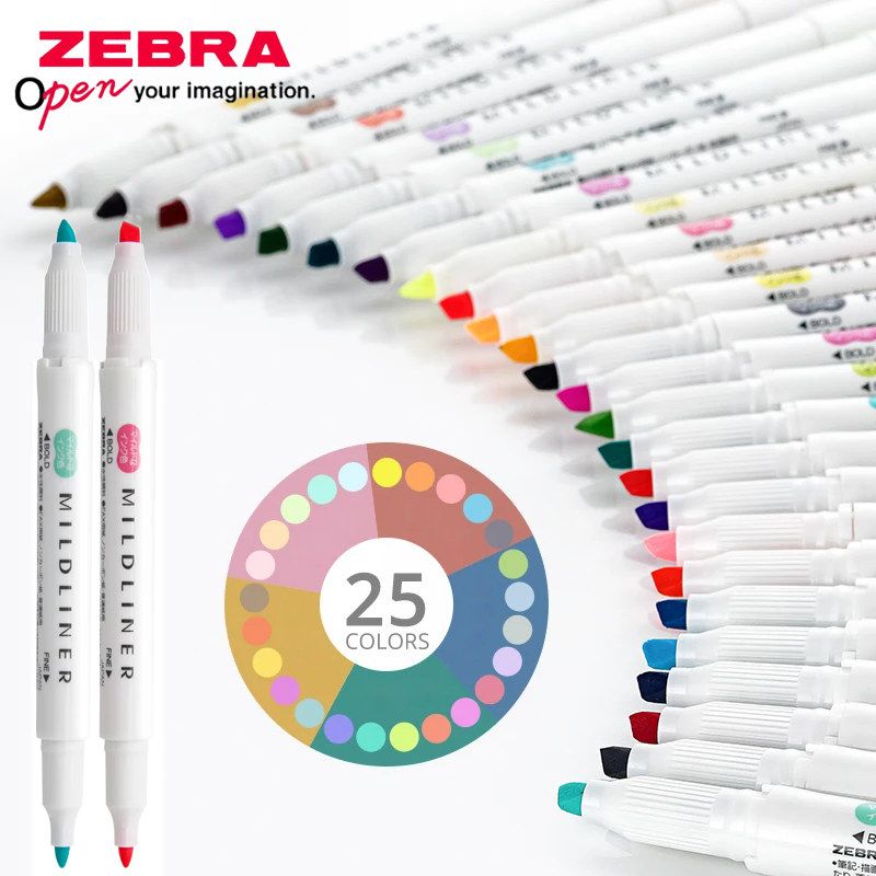 Set di 25 Evidenziatori ZEBRA  - Zebra Pen Mildliner recensione e prezzo